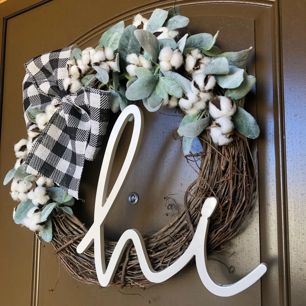 NWOT Farmhouse Style Wreath
